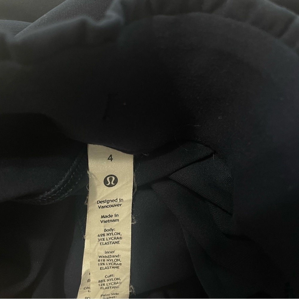 Lululemon Keep Moving Jogger Pants True Navy Elastic Waist Luxtreme Size 4 - Picture 7 of 8
